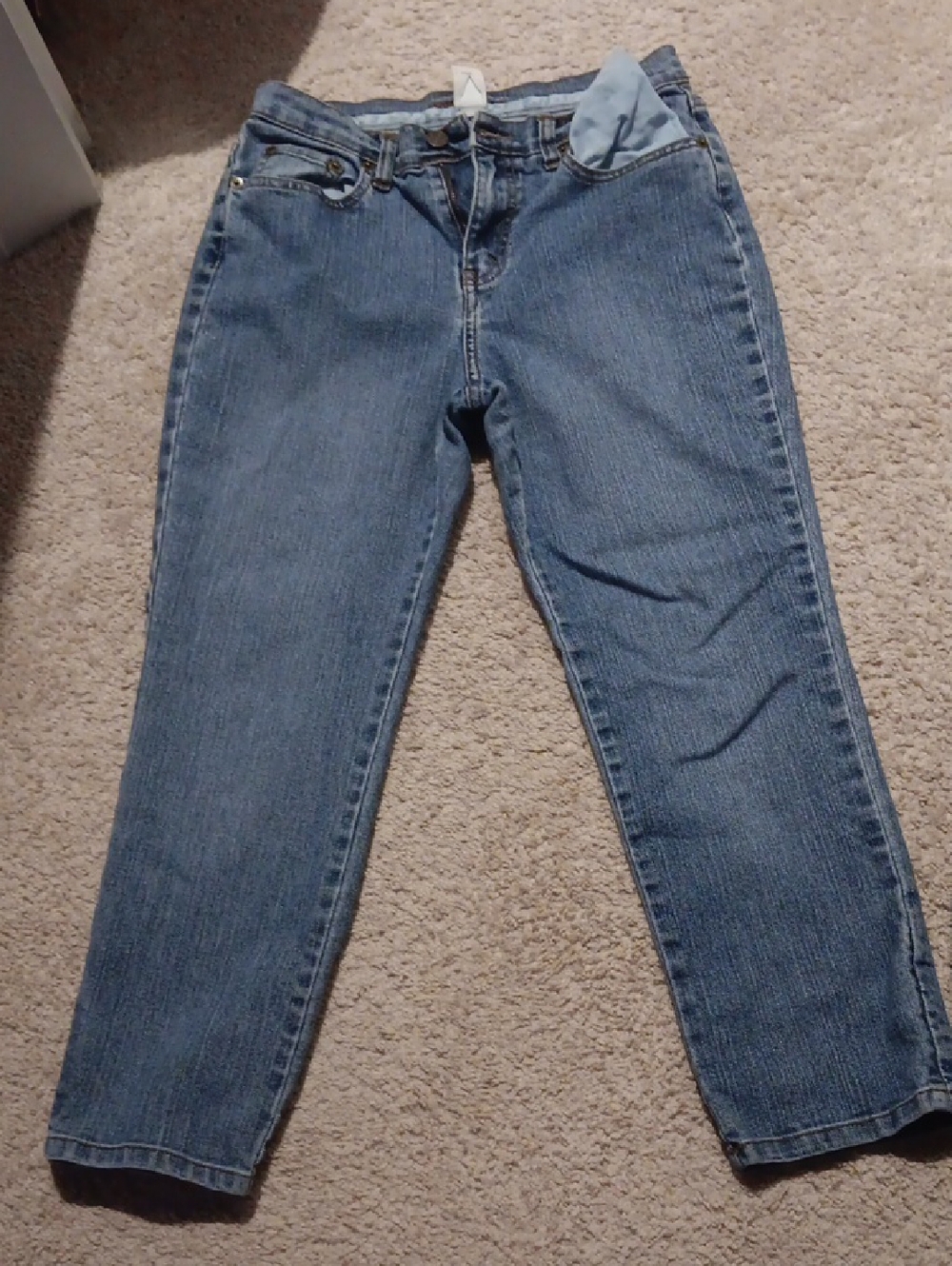 St. John's Bay Straight-Leg Women's Jeans in Medium Blue